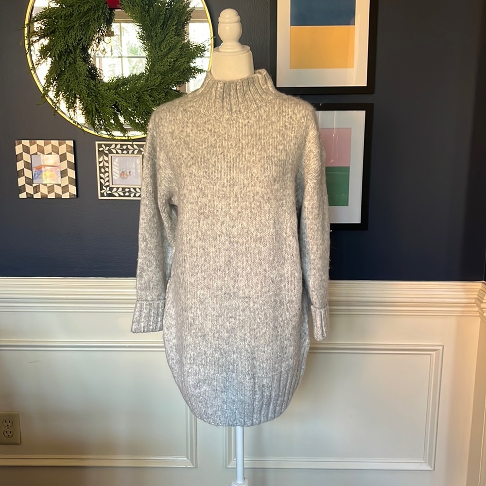 Express Gray Sweater Tunic/Dress